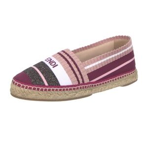 Fendi Multicolor Striped Espadrilles